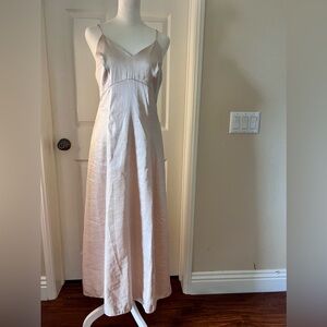 DISU Satin Champagne color dress in size 8